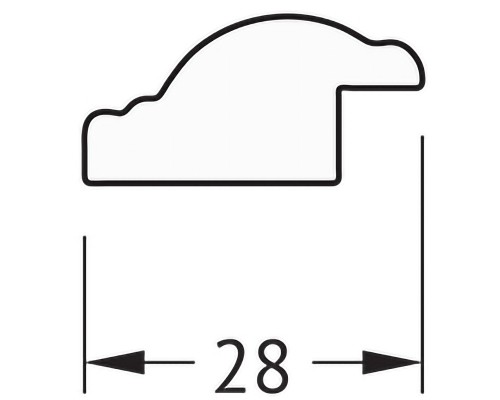 Зеркало Evoform Definite 58х58 BY 0606 в багетной раме - Витое золото 28 мм