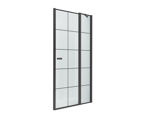 Душевая дверь NEW TRENDY NEW SOLEO BLACK одинарные 90x195 (черный)