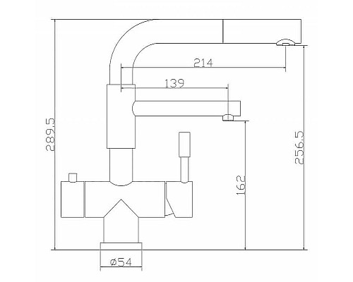 Смеситель для кухни ZorG Inox SZR-3216 Нержавеющая сталь