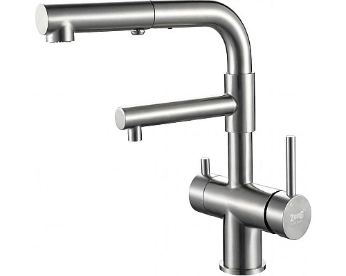 Смеситель для кухни ZorG Inox SZR-3216 Нержавеющая сталь