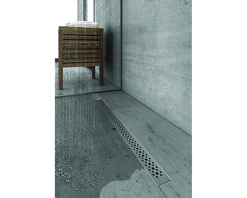 Душевой лоток BERGES C1 Brise 800 матовый хром боковой