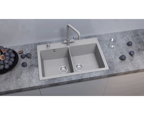 Кухонная мойка Ulgran Quartz Ruma 780-05 бетон