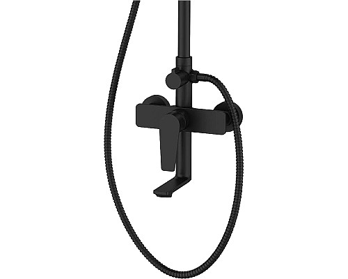 Душевая система Agger Brilliant A0394444 Черная матовая