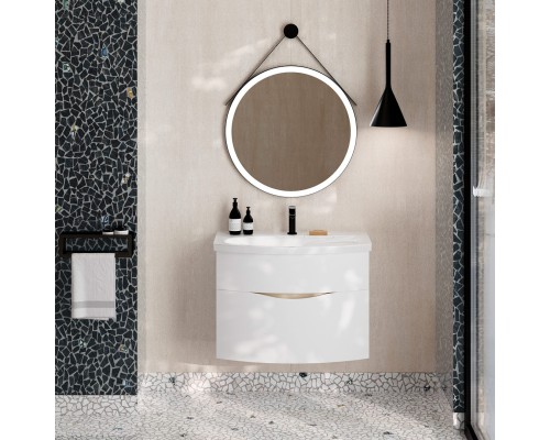 Зеркало Kerama Marazzi CONO круглое 70, черное матовое