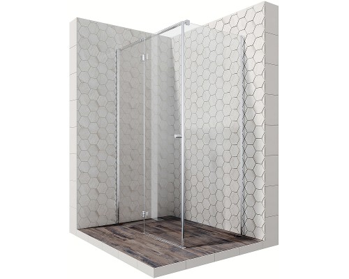 Душевой уголок Ambassador Diamond 120х80 12011104L профиль Хром стекло прозрачное