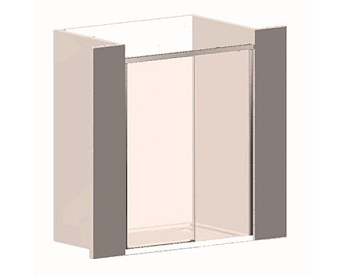 Душевая дверь Vincea Garda 150 VDS-1G150CL профиль Хром стекло прозрачное