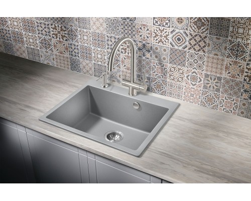 Кухонная мойка Milacio Murcia 60 Cuarzo MC.77013 Серый металлик