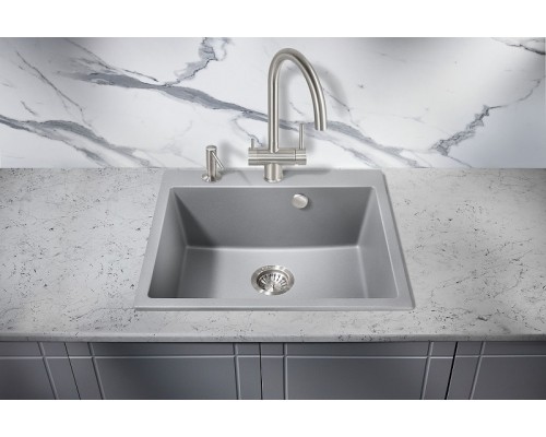 Кухонная мойка Milacio Murcia 60 Cuarzo MC.77013 Серый металлик