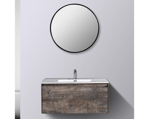 Комплект мебели для ванной Black&White Universe 905U1000 подвесной Пепельный