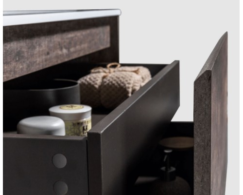 Комплект мебели для ванной Black&White Universe 905U1000 подвесной Пепельный