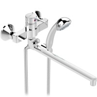 Смеситель для ванны Vidima Logik BA281AA универсальный Хром