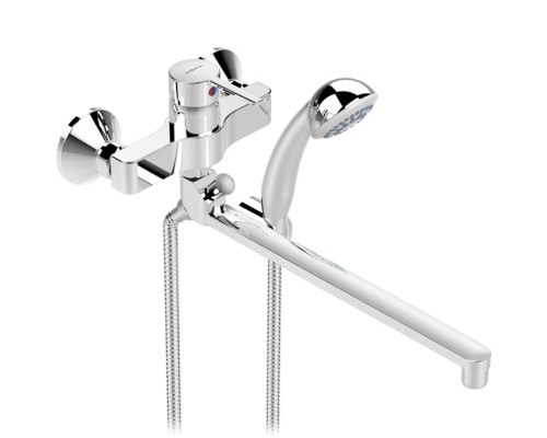 Смеситель для ванны Vidima Logik BA281AA универсальный Хром