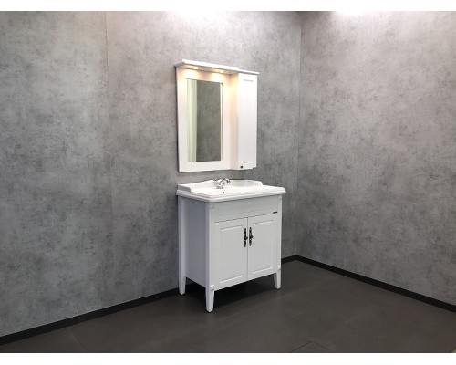 Тумба с раковиной Comforty Палермо 80 00004139245 Белая