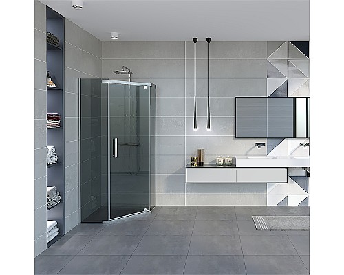 Душевой уголок Erlit Comfort 90х90 ER10109V-C4 профиль Хром стекло тонированное