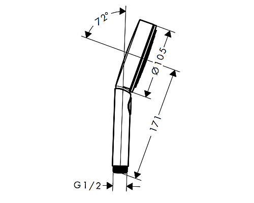 Душевой гарнитур Hansgrohe Pulsify Select Relaxation 24303670 Черный матовый