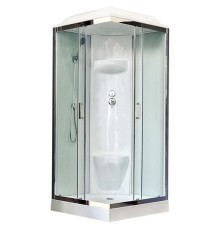 Душевая кабина Royal Bath HP 90х90 стекло прозрачное задняя стенка Белая
