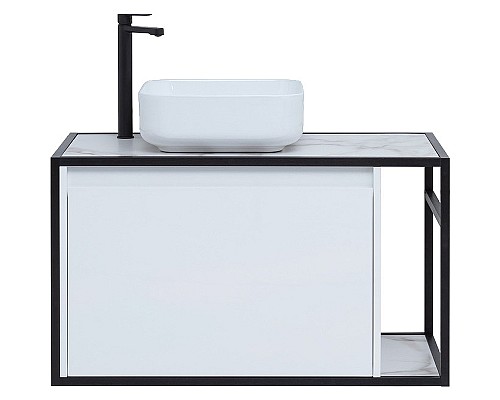 Тумба под раковину Aquanet Nova Lite Loft 90L 261652 подвесная Белый глянец