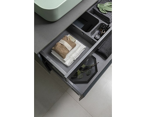 Тумба под раковину Allen Brau Infinity 100 1.21004.AM подвесная Антрацит матовый