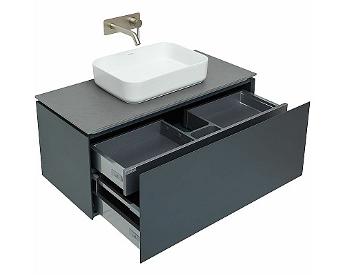 Тумба под раковину Allen Brau Infinity 100 1.21004.AM подвесная Антрацит матовый