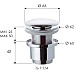 Донный клапан Remer 904CC2114 click-clack Хром