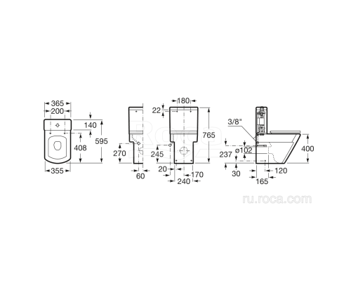 Чаша Roca Hall 342628000 напольная