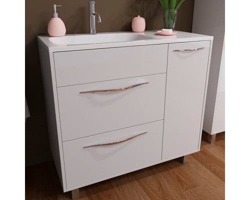 Тумба с раковиной Эстет Barcelona 90 L ФР-00003597 Белая