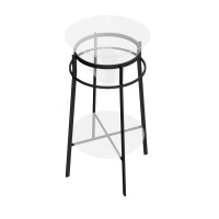 Металлическая структура Kerama Marazzi CONO напольная 44, черная матовая