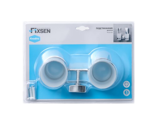 Подстаканник FIXSEN Kvadro двойной FX-61307