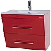 Тумба под раковину Bellezza Берта 75 4635212510038 подвесная Красная