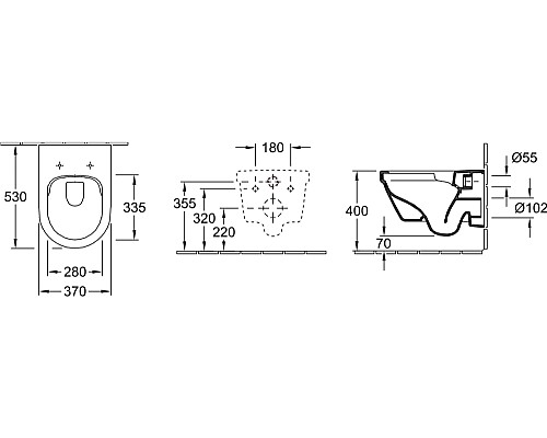 Унитаз подвесной Villeroy & Boch Architectura 4694HR01