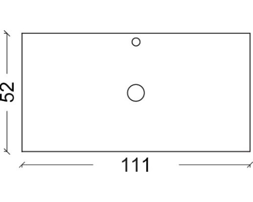 Столешница Calacatta прямая 111x52см