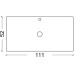 Столешница Calacatta прямая 111x52см
