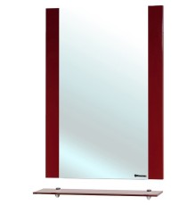 Зеркало Bellezza Рокко 60 4613709030030 с полкой Красное