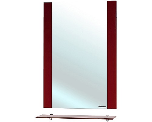 Зеркало Bellezza Рокко 60 4613709030030 с полкой Красное
