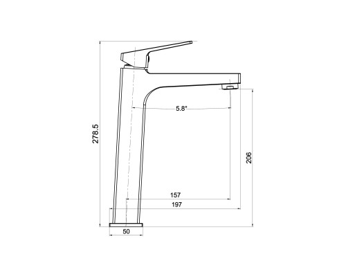 Смеситель для раковины Koller Pool Neon Cube