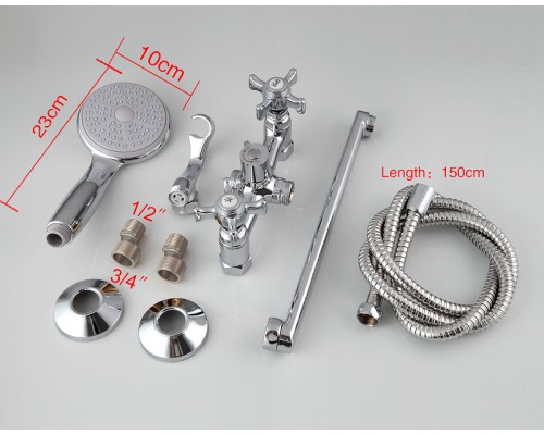 Смеситель для ванны Frap H25 F2225 универсальный Хром