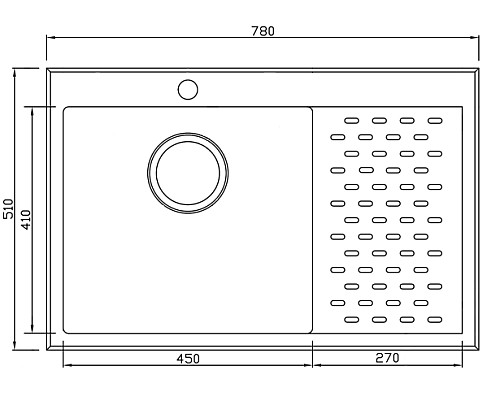 Кухонная мойка Seaman Eco Marino SMB-7851PRS.A Нержавеющая сталь