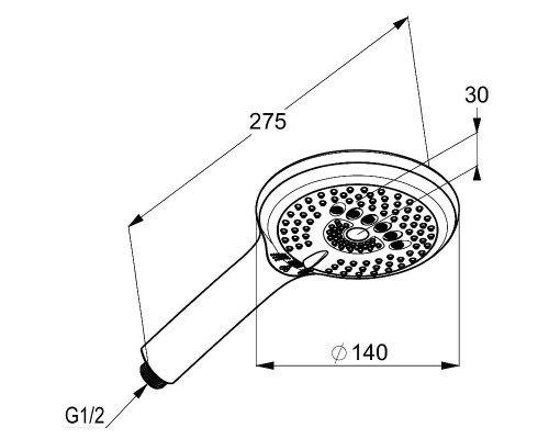 Ручной душ Kludi Freshline 6790005-00 Хром