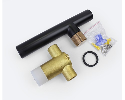 Смеситель для раковины Bronze de Luxe Avantgarde 2021MH Черный Розовое золото