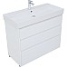 Тумба под раковину Aquanet Nova Lite 100 302478 Белый глянец