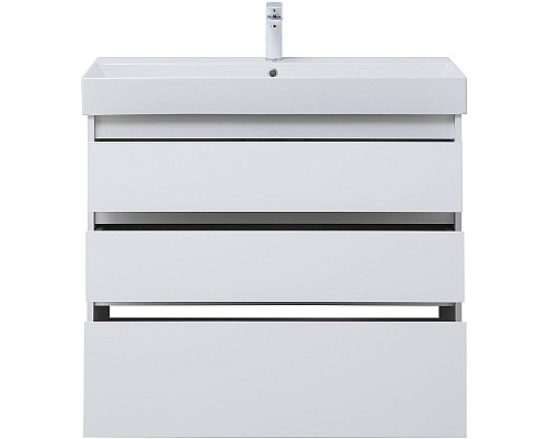 Тумба под раковину Aquanet Nova Lite 100 302478 Белый глянец