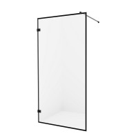 Душевое ограждение NEW TRENDY AVEXA BLACK 120x200 (черный)