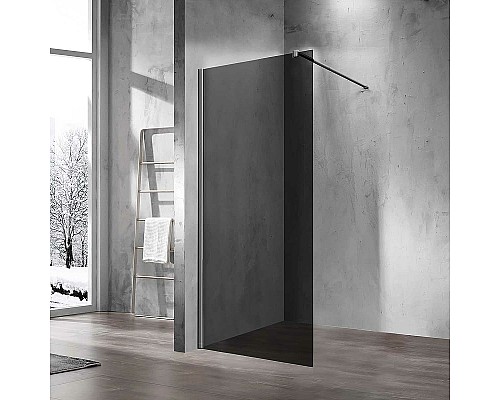 Душевая перегородка Vincea Walk-In 120 VSW-1H120CGGM Вороненая сталь