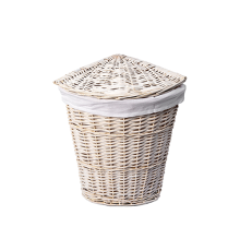 Плетеная корзина для белья WasserKRAFT WB-560-M с крышкой