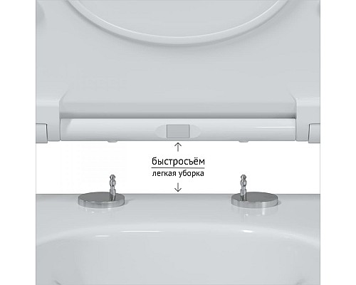 Унитаз подвесной BERGES EGO Rimless 082111 сиденье микролифт