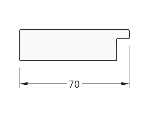Зеркало Evoform Definite 136х76 BY 3308 в багетной раме - Соты титан 70 мм