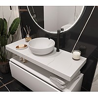 Столешница прямая Armadi Art Flat CALACATTA 1210x460x70