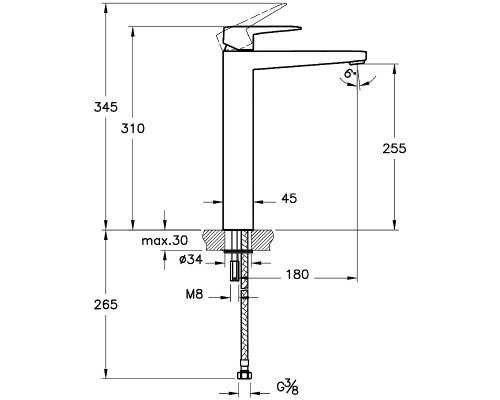 Смеситель для раковины Vitra Root Square A4273326EXP Медь