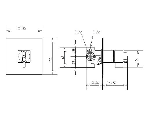 Смеситель для душа Migliore Kvant 25403 с термостатом Хром