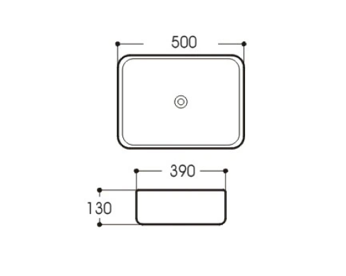 Раковина-чаша Aquatek Вега 50 AQ5515-00 Белая
